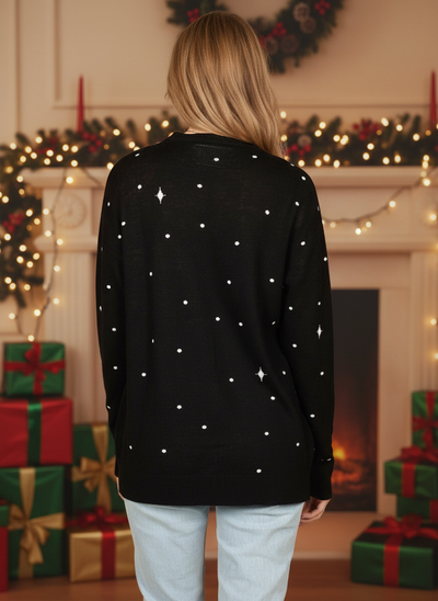 Women's Santa Unicorn Oversized Christmas Sweater