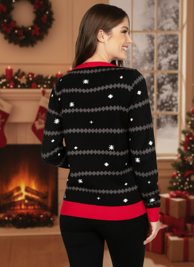 Women’s All Is Palm All Is Bright Light Up Ugly Christmas Sweater